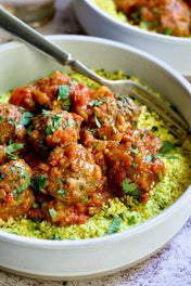 Lamb Meatballs with Couscous and Veggies