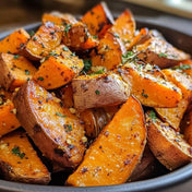 Garlic Herb Sweet Potatoes
