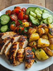 Grilled Chicken with Roasted Vegetables