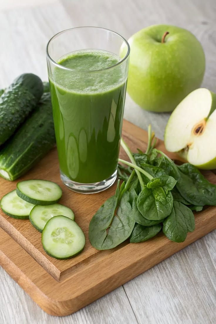 Green Glow (Cucumber, Celery, Green Apple, Spinach, Kale, Lemon, Ginger)