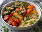 Vegan Roasted Vegetable Bowl with Quinoa